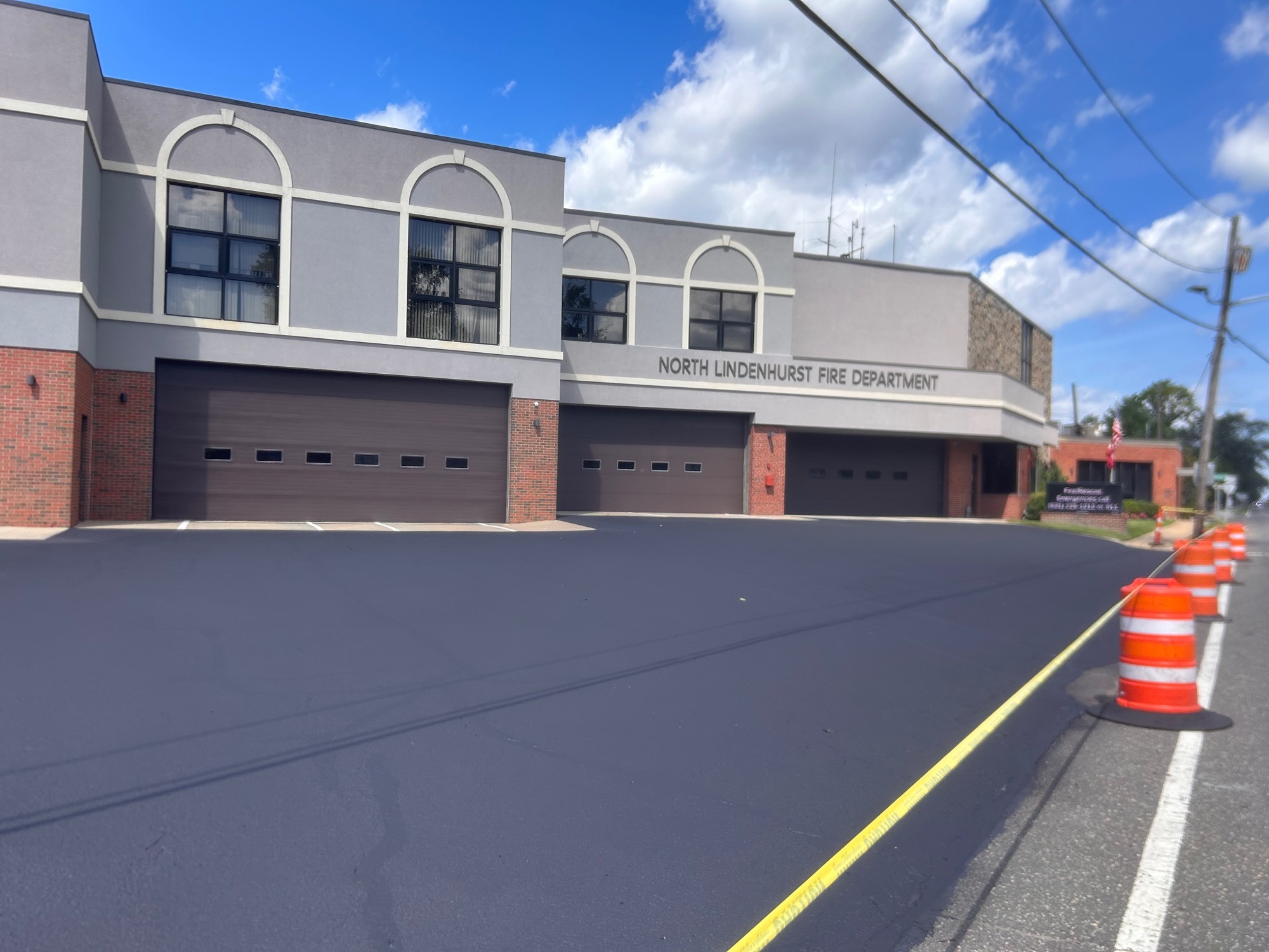 Sealcoating a North Lindenhurst Firehouse Without Taking the Property Offline